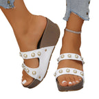Damen Glamouröse Mules mit Perlendetails und stylishen Akzenten R&B