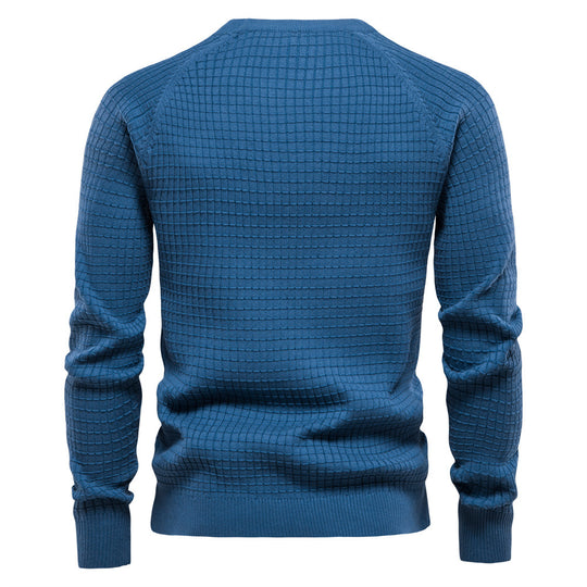 Herren strukturiertes Rundhals Sweatshirt mit modernem Design R&B