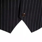 Herren elegante Anzugweste mit feinem Nadelstreifenmuster R&B