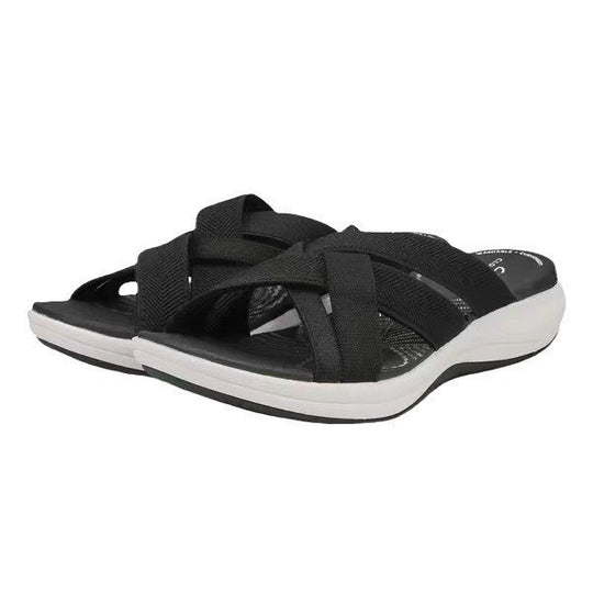 Damen flexible Riemchen-Sandalen mit anatomischer Fußbettung R&B
