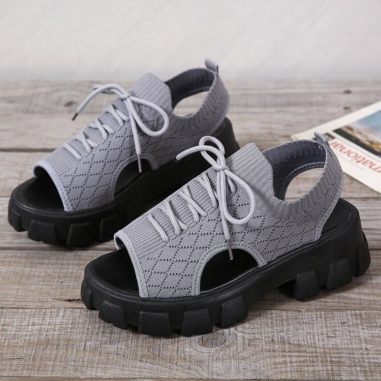 Damen Sportliche Sandalen mit atmungsaktivem Obermaterial und rutschfester Sohle R&B