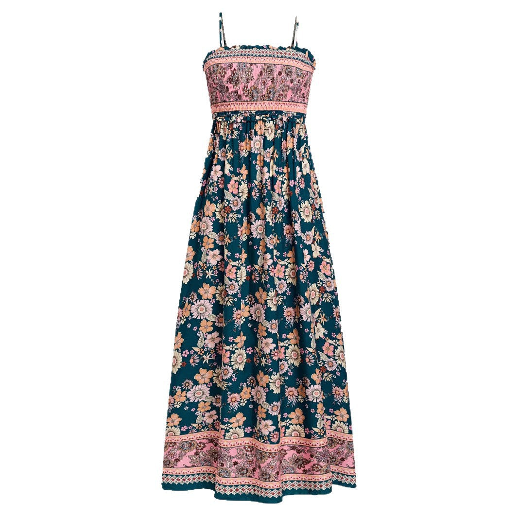 Damen Maxikleid mit floralem Design R&B