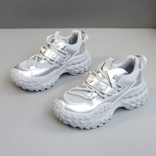 Damen Sportliche Sneakers mit rutschfester Laufsohle und atmungsaktivem Obermaterial R&B