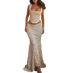 Damen Crop-Top mit schmeichelhaftem Quadrat-Ausschnitt und sanfter Raffung R&B