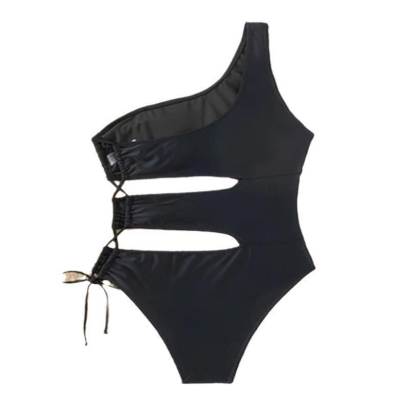 Damen Einseitiger Badeanzug mit modischen Cut-Outs