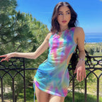 Damen Trendy und figurbetontes Minikleid R&B