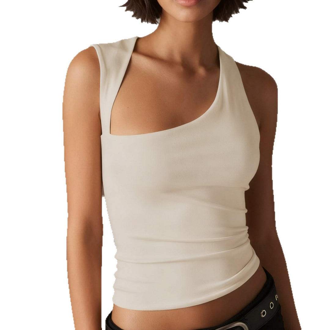 Damen Asymmetrisches Oberteil mit figurbetontem Schnitt und breiten Trägern R&B