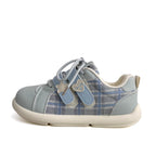 Damen Sneakers mit innovativem Karomuster und verstellbarem Klettverschluss R&B