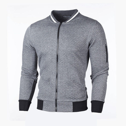 Herren Sweatjacke mit hochwertiger Struktur und sicherer Reißverschlusstasche R&B