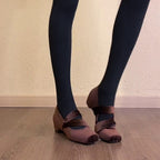 Damen elegante und bequeme Slipper mit modischem Riemendesign R&B