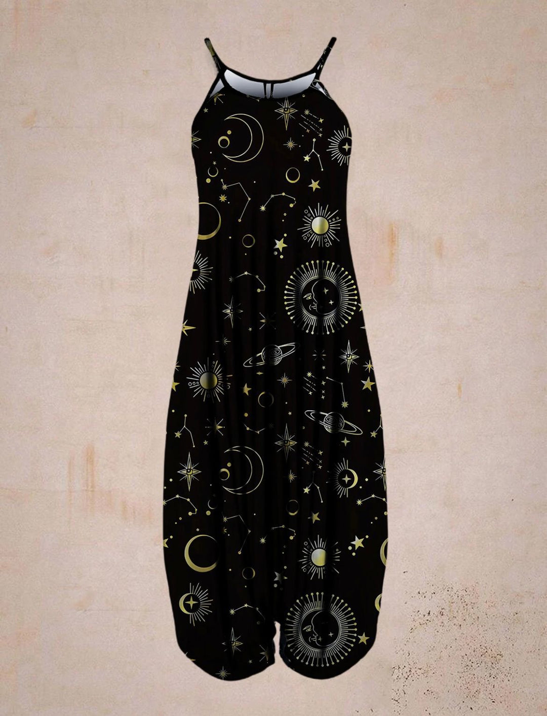 Damen Jumpsuit mit astrologischem Print R&B