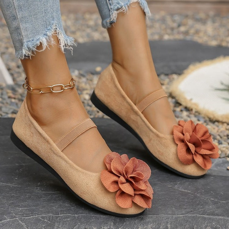 Damen Ballerinas mit floralem Dekor R&B