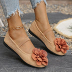 Damen Ballerinas mit floralem Dekor R&B