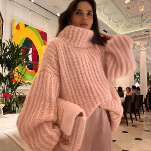 Damen Grobstrick Pullover R&B