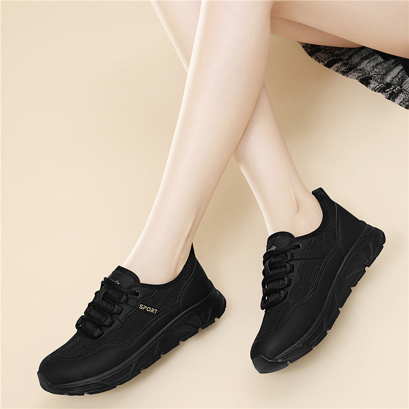 Damen Sportliche Freizeit-Sneaker mit elastischem Schnürsystem und dämpfender Sohle R&B