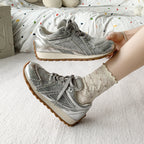 Damen Sportliche Fitness Sneakers mit atmungsaktiver Mesh-Oberfläche und rutschfester Sohle R&B