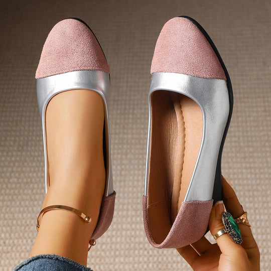 Damen Wedge-Schuhe mit elegantem Samt-Obermaterial und anatomisch geformtem Fußbett R&B