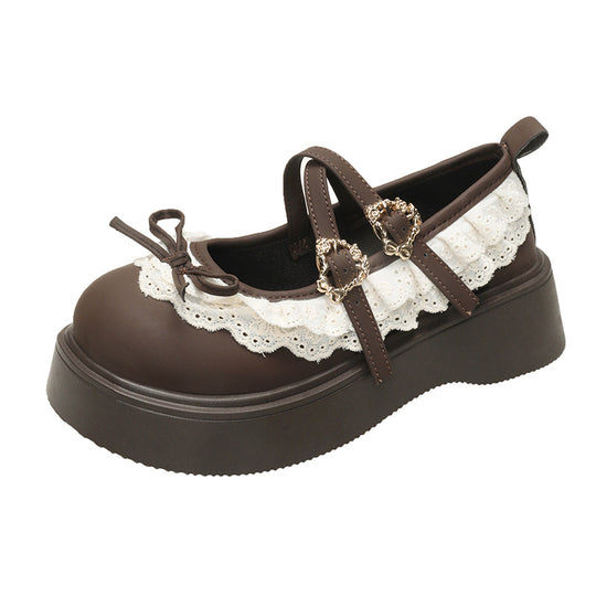 Damen Komfortable Plateau-Mules mit dekorativen Riemen und Schleifen-Detail R&B