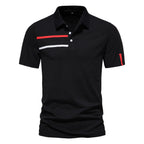 Herren Poloshirt mit kreativem Farbdesign und modischen Akzenten