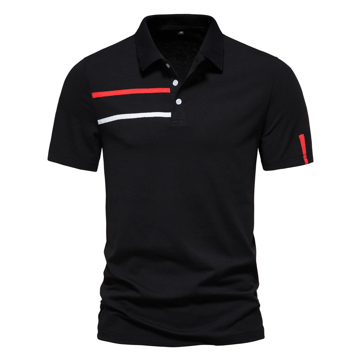 Herren Poloshirt mit kreativem Farbdesign und modischen Akzenten