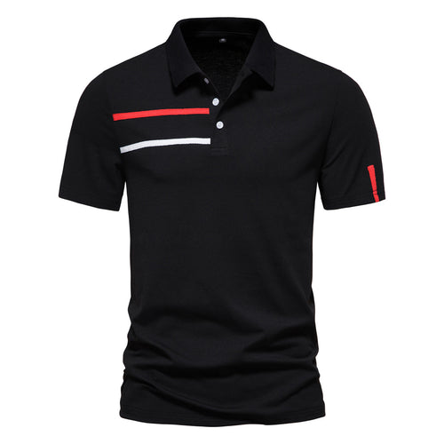 Herren Poloshirt mit kreativem Farbdesign und modischen Akzenten R&B