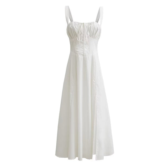 Damen Maxikleid mit gerafftem Oberteil R&B