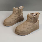 Damen Sneakers mit warmem Fleecefutter und rutschfester Laufsohle R&B