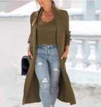 Damen Strickmantel mit elegantem offenen Schnitt R&B