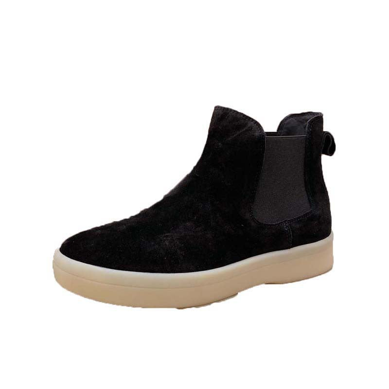 Damen Chelsea Boots aus hochwertigem Wildleder mit flexiblem Gummizug R&B