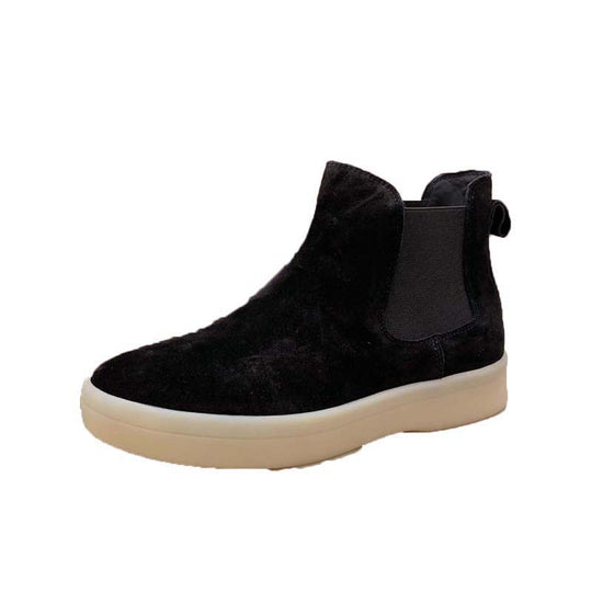 Damen Chelsea Boots aus hochwertigem Wildleder mit flexiblem Gummizug R&B