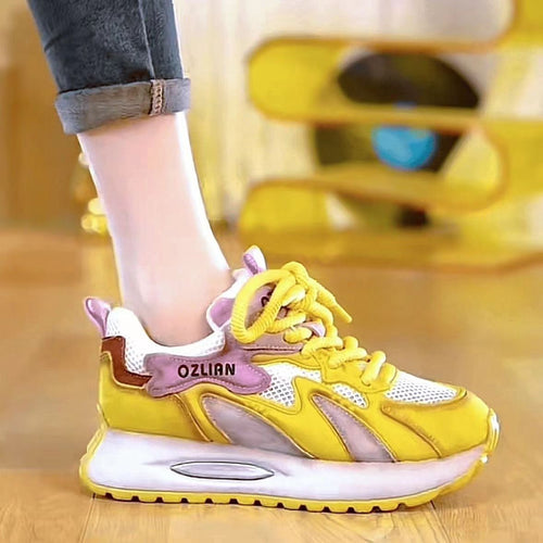 Damen Sportliche Sneaker mit atmungsaktiver Oberfläche und dämpfendem Sohlenprofil R&B