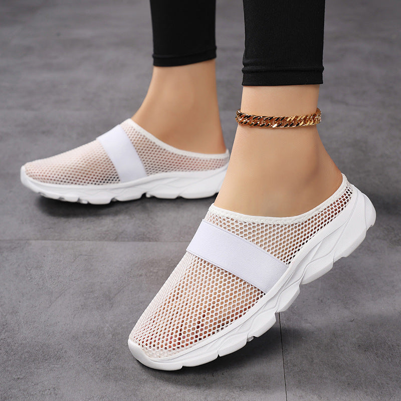 Damen Atmungsaktive Slip-On Sneakers mit flexiblem Mesh-Obermaterial R&B