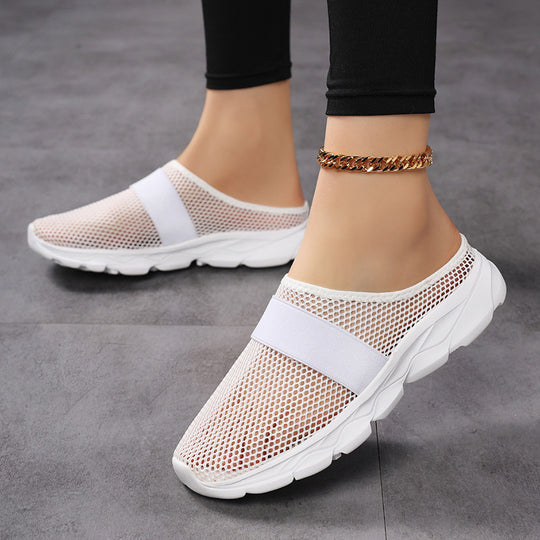 Damen Atmungsaktive Slip-On Sneakers mit flexiblem Mesh-Obermaterial R&B