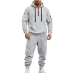 Herren lässiges Freizeitset mit praktischen Taschen und Reißverschluss R&B