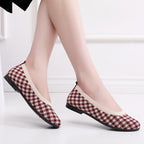 Damen Modische Ballerinas mit atmungsaktivem Strickoberteil R&B