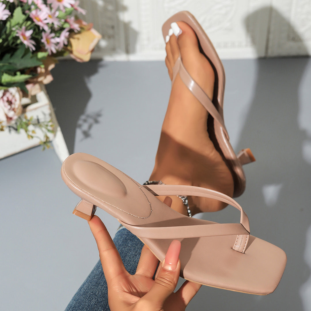 Damen Slingback-Sandalen mit elegantem minimalistischem Design und bequemer Absatzhöhe R&B