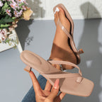 Damen Slingback-Sandalen mit elegantem minimalistischem Design und bequemer Absatzhöhe R&B