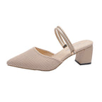 Damen Slingback-Pumps mit elegantem Riemchen und modischem Blockabsatz