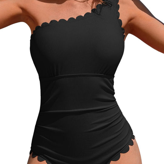 Damen Badeanzug mit femininem Rüschendesign R&B