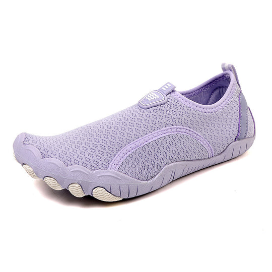 Damen nan leichte und flexible Wasserschuhe mit atmungsaktivem Strick-Obermaterial und rutschfester Profilsohle R&B
