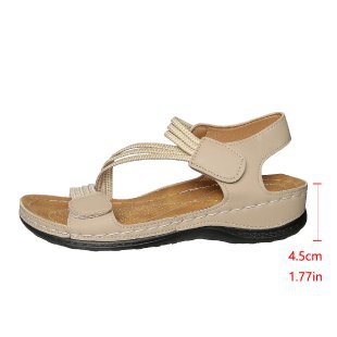Damen Komfortable und elegante Sandalen mit verstellbarem Riemendesign R&B