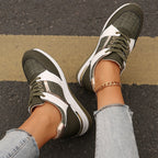Damen Sportliche Lifestyle Sneakers mit atmungsaktivem Obermaterial und modischen Akzenten R&B