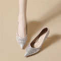 Damen Elegante und funkelnde Pumps mit spitzem Absatz R&B