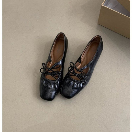 Damen Stylische Riemchen Mules mit dekorativem Schnürdetail R&B