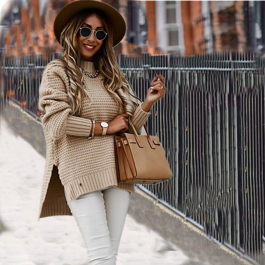 Damen Kuscheliger Strickpullover im lässigen Oversize-Schnitt R&B