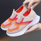 Damen Komfortable Slip-On Sport Sneakers mit elastischem Obermaterial R&B