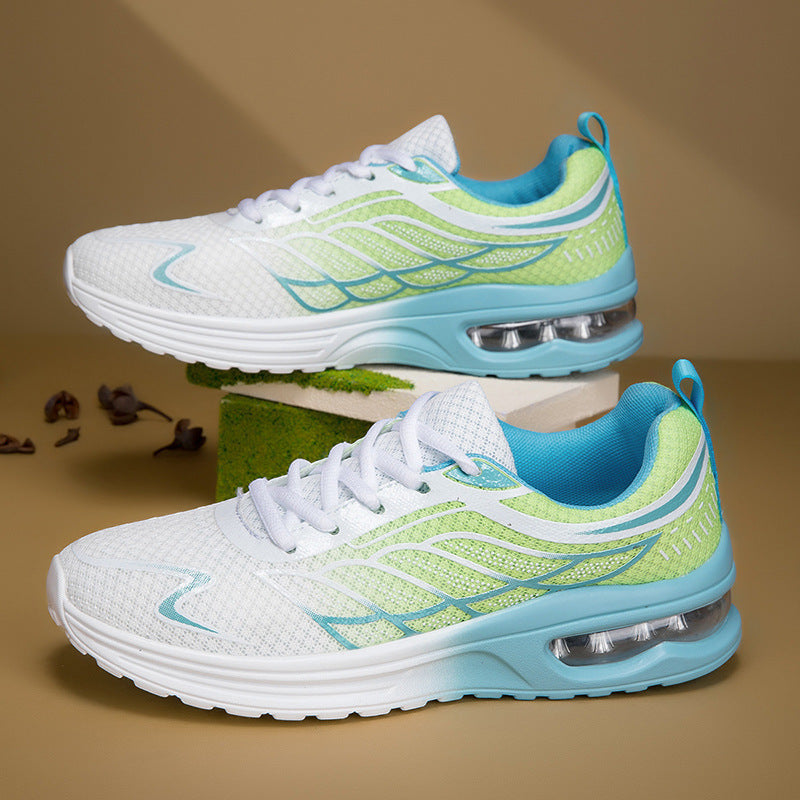 Damen Luftpolster Sneakers mit atmungsaktivem Mesh-Obermaterial und flexibler Sohle R&B