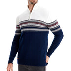 Herren modischer Pullover mit Reißverschluss und strukturiertem Design