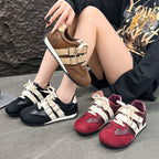 Damen modische Sneakers mit verstellbaren Riemen und komfortabler Sohle