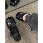 Damen elegante Absatzschuhe mit Blockabsatz und Riemchen R&B